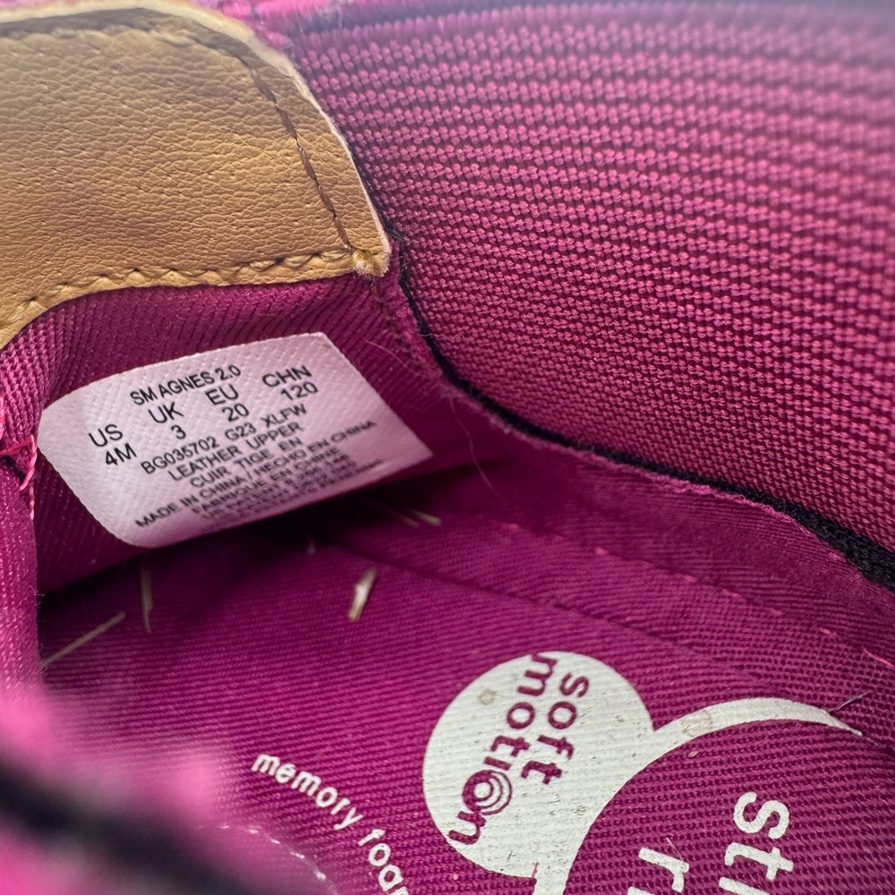 Stride Rite Infant Boot, Berry Color, Size 4M Memory‎ foam - Picture 4 of 5
